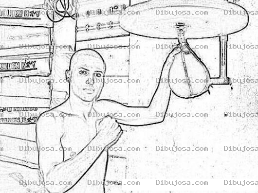Dibujo para colorear Eliezer Waa Gonzalez Boxeador Campeon Apadrinado Y Entrenado Por Felix Tito Trinidad Para Pintar Y Colorear Al Pupilo De Tito Trinidad