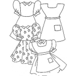 Dibujo para colorear Colorear Vestiditos De Nina Para Pintar Y Colorear Vestidos De Nena