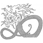 Dibujo para colorear Dibujo De Medusa De La Mitologia Griega Para Pintar Y Colorear