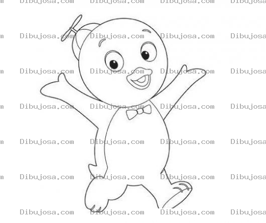 Dibujo para colorear Dibujo De Pablo De Los Backyardigans Para Pintar Y Colorear