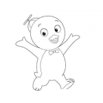 Dibujo para colorear Dibujo De Pablo De Los Backyardigans Para Pintar Y Colorear
