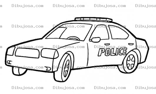 Dibujo para colorear Carroplocia Dibujo De Carro De Policias Para Pintar Y Colorear Carro Policia