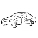 Dibujo para colorear Carroplocia Dibujo De Carro De Policias Para Pintar Y Colorear Carro Policia