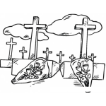 Dibujo para colorear Memorial Day Dibujo Del Dia Memorable De Los Estados Unidos Para Pintar Y Colorear El Memorialday De Usa