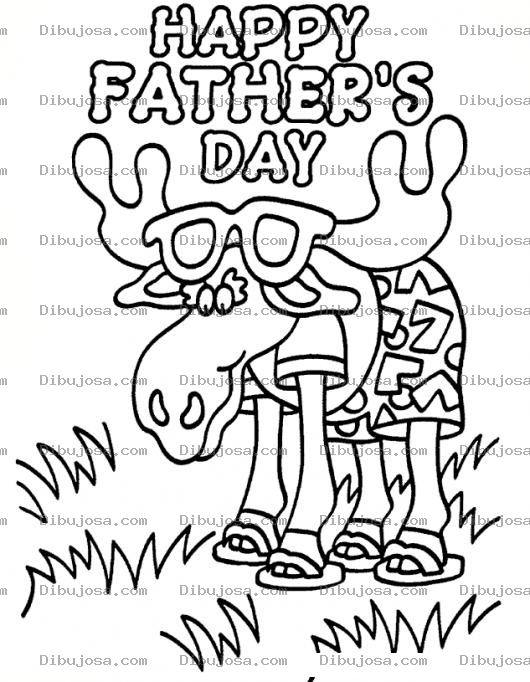 Dibujo para colorear Tarjeta Gratis De Dia Del Padre Para Imprimir Pintar Y Colorear