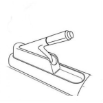 Dibujo para colorear Ibujo De Freno De Mano Para Pintar Y Colorear Una Palanca De Freno De Manos