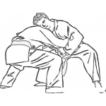 Dibujo para colorear Peleadores De Judo Para Pintar Y Colorear