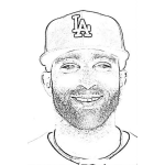 Dibujo para colorear Mattkemp.com Matt Kemp Coloring Page Dibujo Del Pelotero Mat Kemp Para Pintar Y Colorear