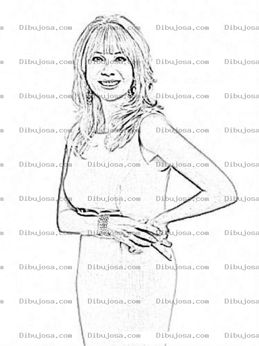 Dibujo para colorear Kathieleegifford Dibujo De Kathie Lee Gifford Para Pintar Y Colorear