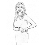 Dibujo para colorear Kathieleegifford Dibujo De Kathie Lee Gifford Para Pintar Y Colorear