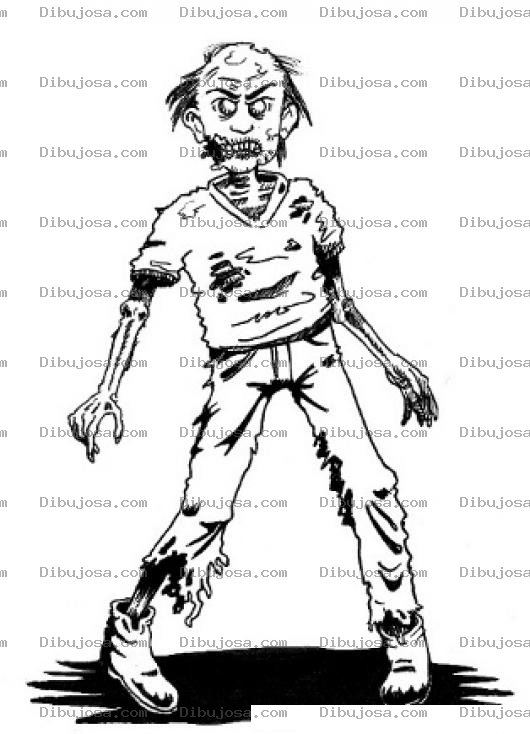Dibujo para colorear Muertoparado Dibujo D Eun Muerto Parado Para Pintar Y Colorear
