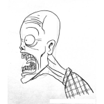 Dibujo para colorear Pelon Asustado Para Pintar Y Colorear