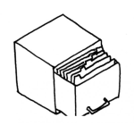 Dibujo para colorear Archivo De Metal Para Pintar Y Colorear Gabeta De Archivos Con Folders