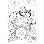 Dibujo para colorear Colorear Iron Man