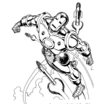 Dibujo para colorear Pintar a Iron Man
