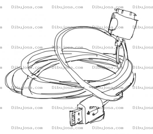 Dibujo para colorear Cable De Iphone Usb Para Pintar Y Colorear