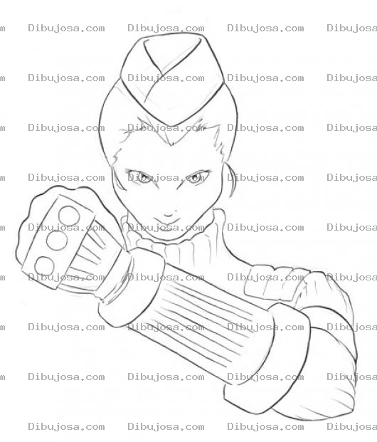 Dibujo para colorear Dibujo De Enfermera Con Brazo Bionioco Para Pintar Y Colorear