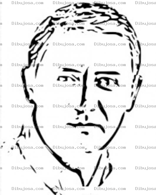 Dibujo para colorear General Otto Perez Molina candidato a Presidente de Guatemala en el 2011 para Colorear
