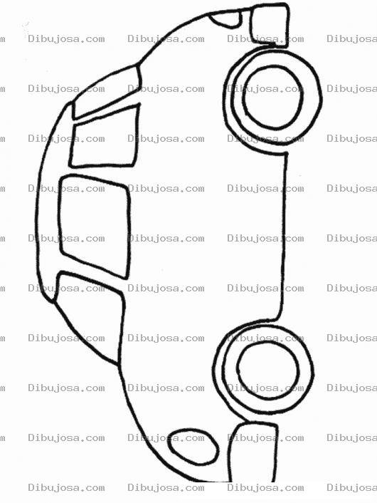 Dibujo para colorear Carritorojo Para Pintar Y Colorear Carro De Color Rojo