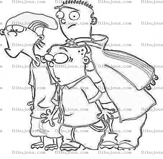 Dibujo para colorear Caras De Babosos Dibujo De Patojos Brutos Para Pintar Y Colorear