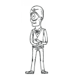 Dibujo para colorear Dibujo De Ciclope Para Pintar Y Colorear Hombre Con Un Solo Ojo