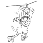 Dibujo para colorear Dibujo De Canopy Para Pintar Y Colorear Gallina Haciendo Canopi Con Una Sercha