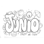 Dibujo para colorear Dibujo De Junio Para Pintar Y Colorear