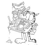 Dibujo para colorear Dibujo+de+la+glotoneria+para+pintar+y+colorear+a+garfield+gloton+cometiendo+un+pecado+capital