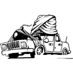 Dibujo para colorear Coche Bomba Arabe Dibujo Para Pintar Y Colorear Un Carro Bomba De Arabia