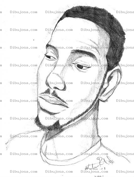 Dibujo para colorear Dibujo De Negrito Con Barbita Para Pintar Y Colorear