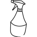 Dibujo para colorear Atomizador Dibujo De Bote Rociador Para Pintar Y Colorear