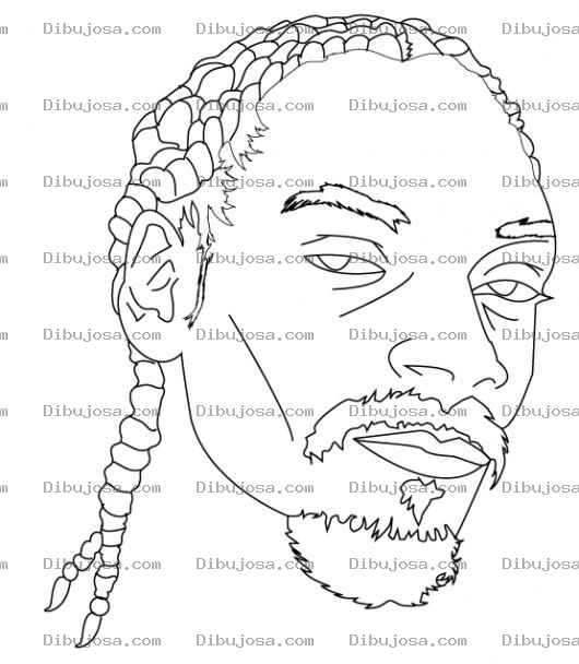 Dibujo para colorear Dibujo De Snoop Doggy Dog Para Pintar Y Colorear A Snupdogidog