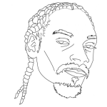 Dibujo para colorear Dibujo De Snoop Doggy Dog Para Pintar Y Colorear A Snupdogidog