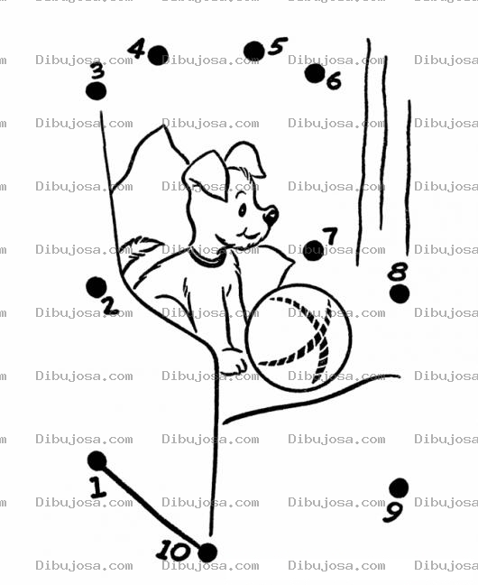 Dibujo para colorear Conectar 10 Puntos Para Pintar Y Colorear