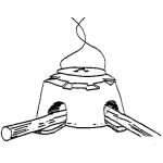 Dibujo para colorear Horno De Lena Para Pintar Y Colorear