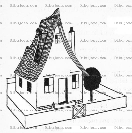 Dibujo para colorear Casa De Campo Para Pintar Y Colorear Dibujo De Casa De Granja