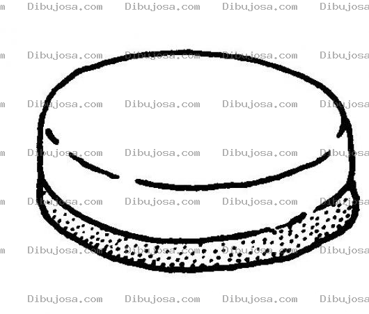 Dibujo para colorear Pastel De Queso Para Pintar Y Colorear Pastel Tiramisu