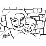 Dibujo para colorear Nino Feo Y Dientudo Para Pintar Y Colorear Dibujo De Mama Con Un Hijo Feo