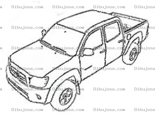 Dibujo para colorear Dibujo De Troca Toyota Tacoma Para Pintar Y Colorear