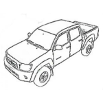 Dibujo para colorear Dibujo De Troca Toyota Tacoma Para Pintar Y Colorear