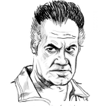 Dibujo para colorear Dibujo De Viejo Con Canas A Los Lados Y Pelo Negro Arriba Para Pintar Y Colorear