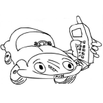Dibujo para colorear Carro Con Celular Dibujo De Un Carrito Con Telefono Celular Para Pintar Y Colorear Coche Con Movil