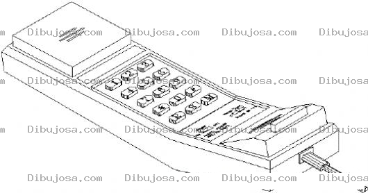 Dibujo para colorear Telefono De Pared Para Pintar Y Colorear
