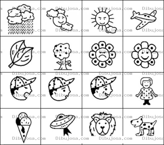 Dibujo para colorear Tarjeta De Dibujitos Y Figuritas Para Pintar Y Colorear