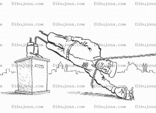 Dibujo para colorear Sadamhussein Dibujo De La Estatua De Sadam Husein Derribada Para Pintar Y Colorear Estatua De Sadam Hussein Botada