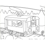 Dibujo para colorear Transvia Dibujo De Vagon De Trensito Para Pintar Y Colorear
