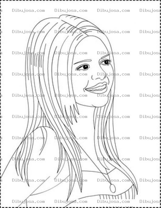 Dibujo para colorear Selenagomez Dibujo De Selena Gomez Para Pintar Y Colorear A Selena Gomes Selenagomes