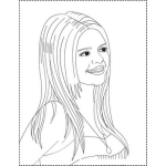 Dibujo para colorear Selenagomez Dibujo De Selena Gomez Para Pintar Y Colorear A Selena Gomes Selenagomes