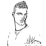 Dibujo para colorear Colorear a Ricky Martin