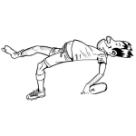 Dibujo para colorear Borracho Sin Zapato Dibujo De Borracho Tirado En El Suelo Acostado En Una Banqueta Para Pintar Y Colorear Ebrio Dormido
